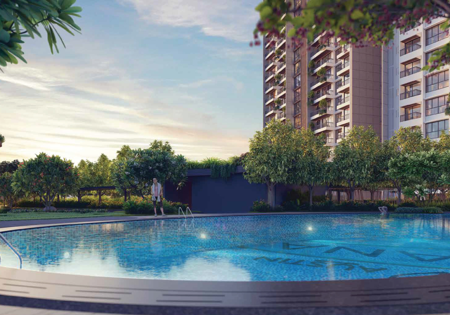 Exterior view of Austin Yana &mdash; photo gallery, images, brochure, amenities, cost sheet, price breakup, availability details, RERA number, RERA certificate, possession date, layout plan, logo, floor plan, master plan, and location map showcasing project highlights and features.